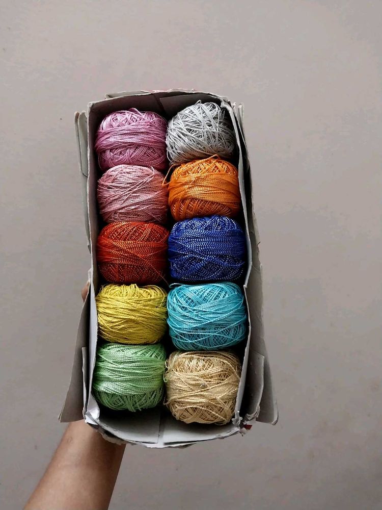 METALLIC Embroidery Thread Set