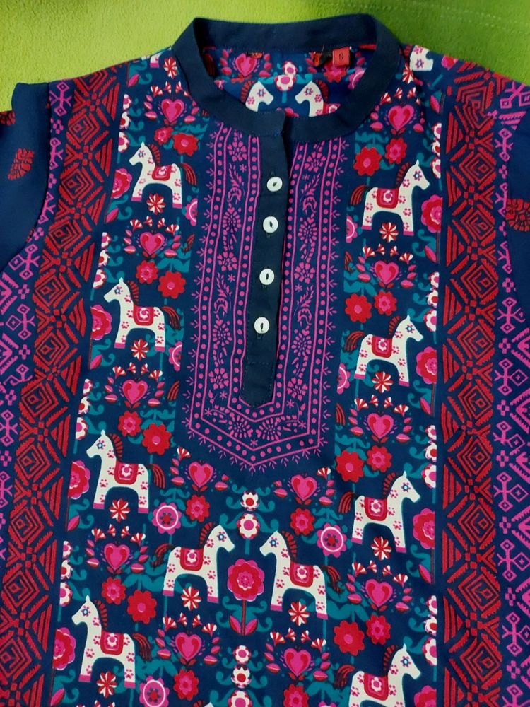 Georgette printed kurti