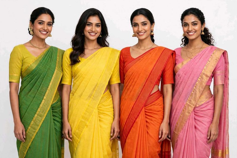 11 Pack of doriya saree