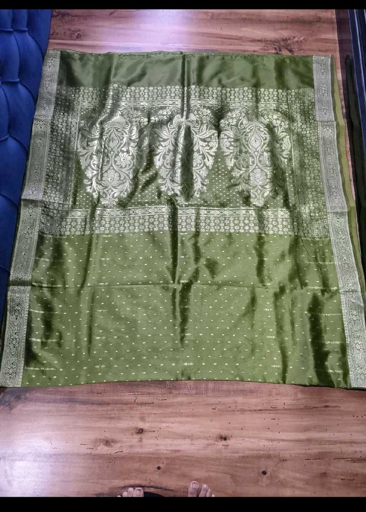 Elegant Green Banarasi Silk Saree