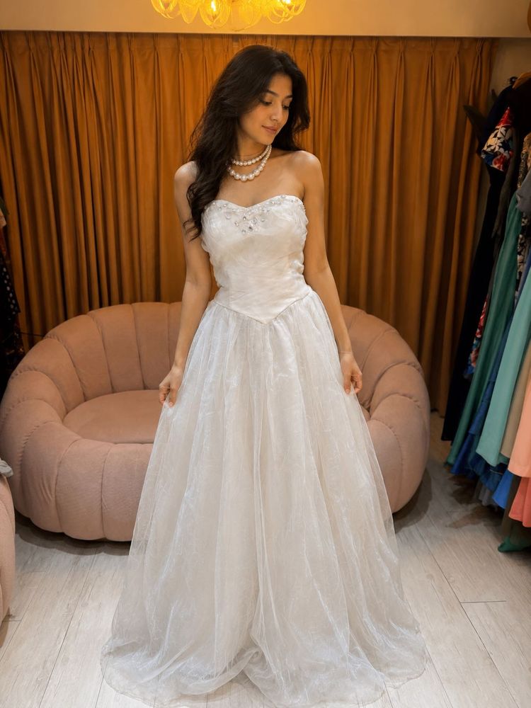 Elegant White Bridal Gown