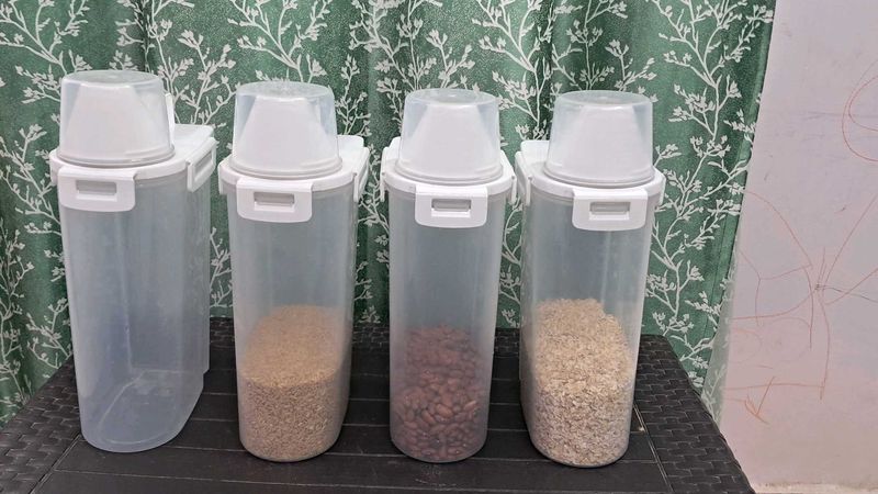 Plastic Grocery Container(Pack Of 2)
