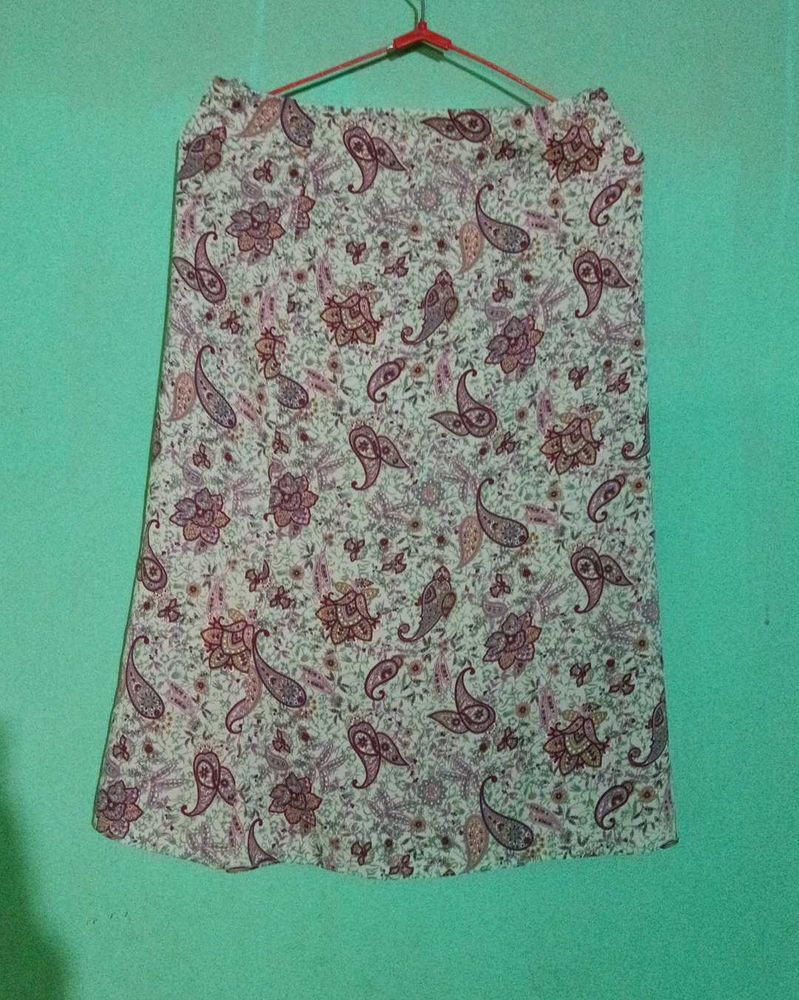 Paisley Print Skirt