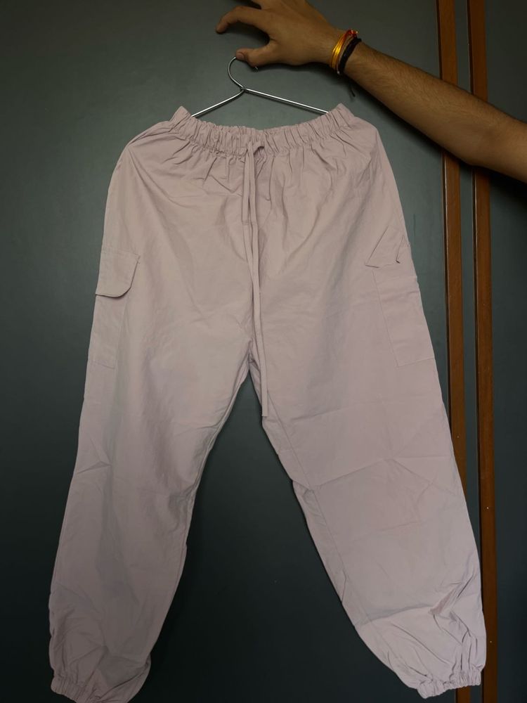 Lilac Cargo Joggers