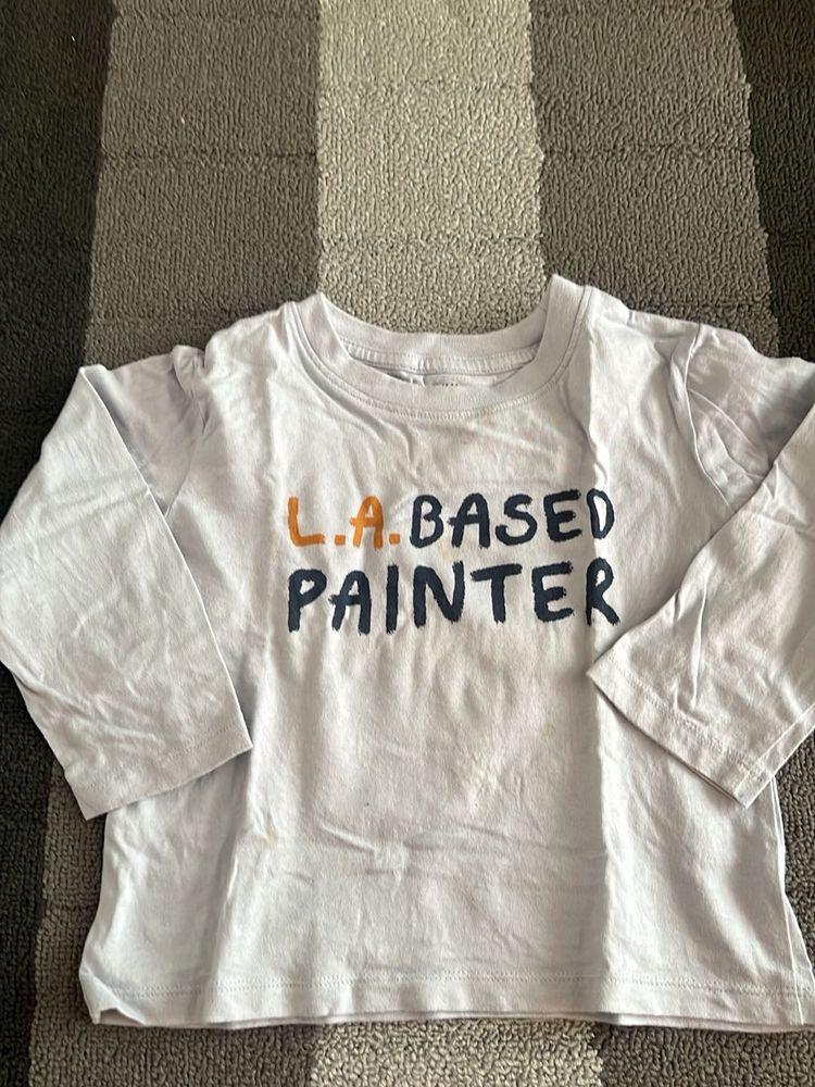 H&amp;M L.A. BASED PAINTER Long Sleeve Top18-24month