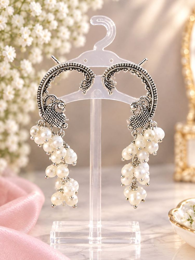 Elegant Pearl Dangle Earrings