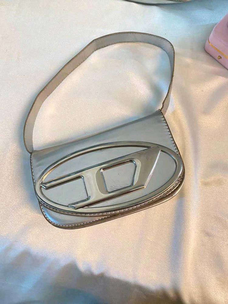 Silver Diesel Shoulder Bag