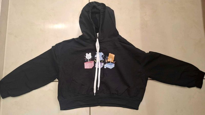 Cute black stylish hoodie