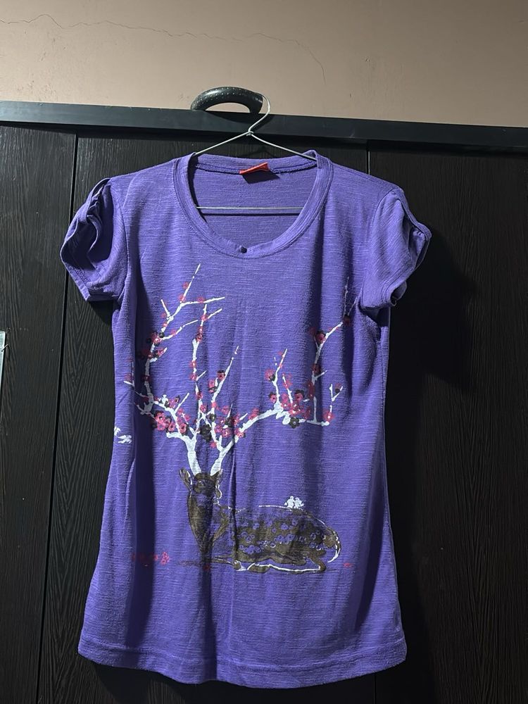 Purple Graphic Tee