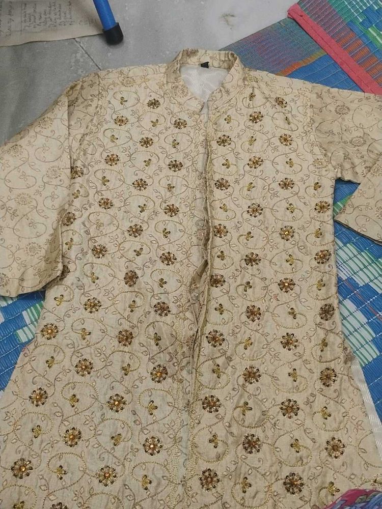 Embroidered kids sherwani