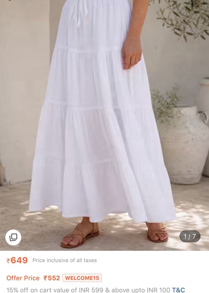 Boho Tiered Maxi Skirt