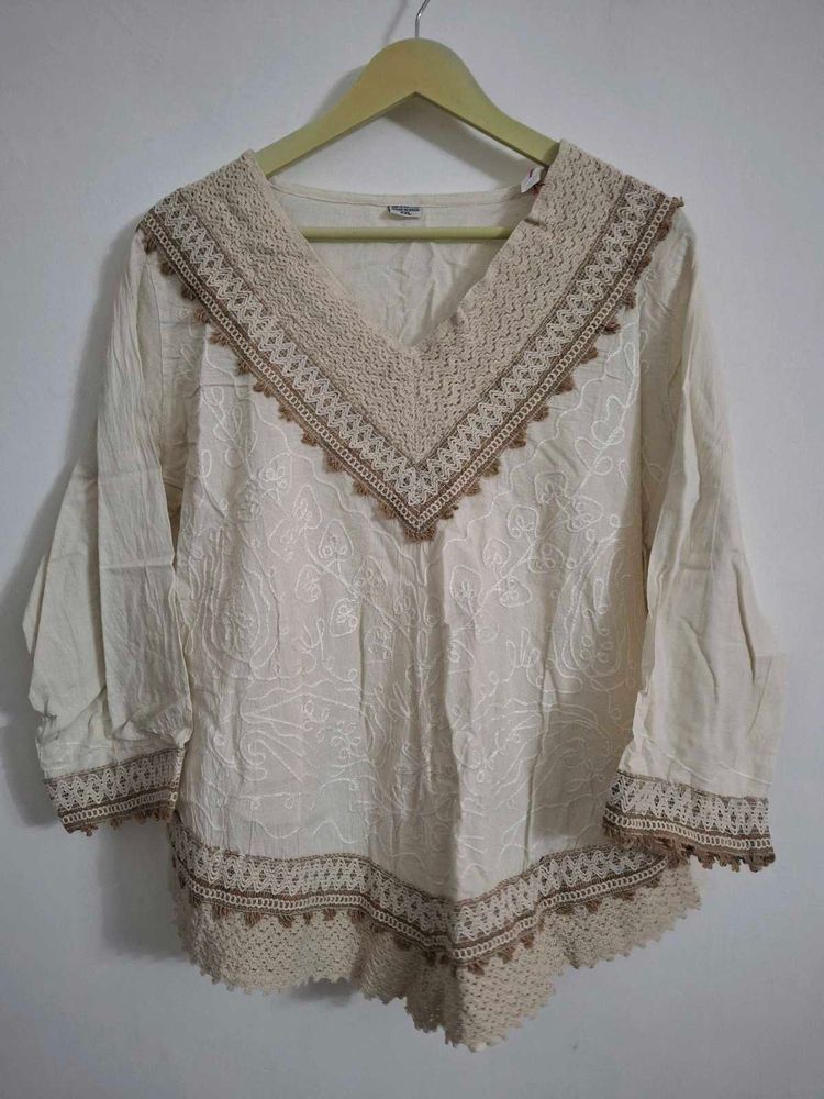 Boho Embroidered Kurta