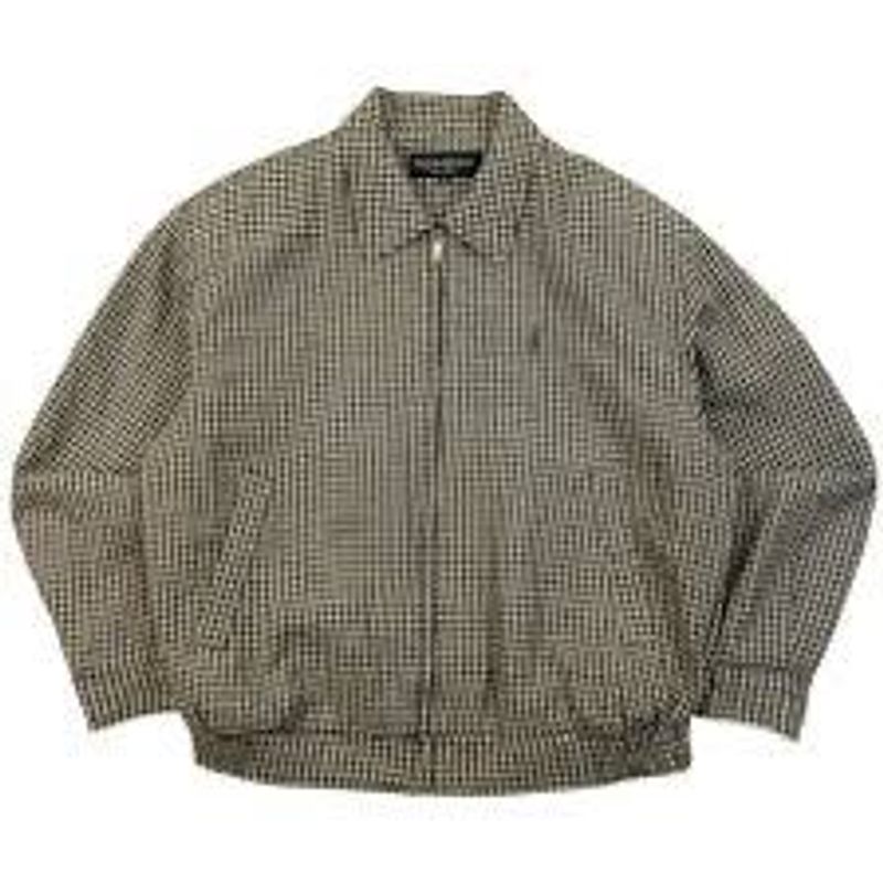 Men's Vintage Houndstooth Bomber Jacket