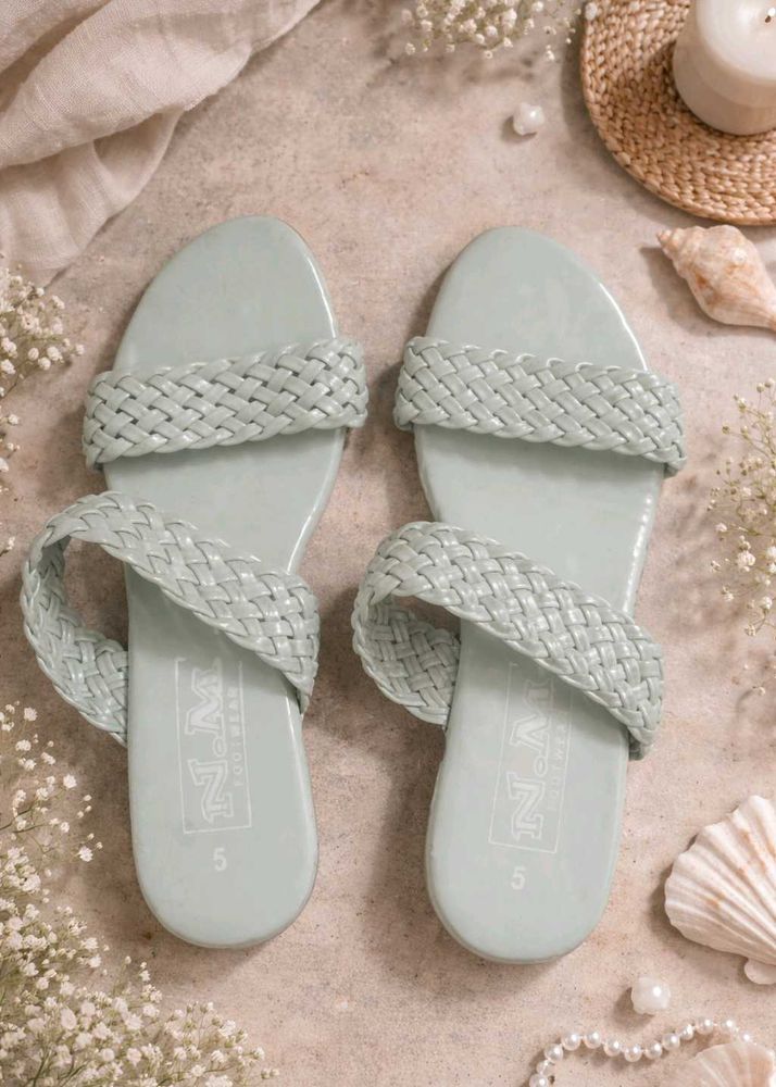 Stylish Braided Flat Sandals