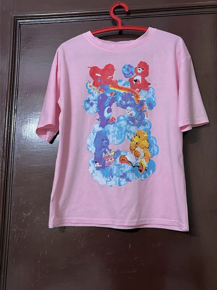 Care Bears Pink Graphic T-Shirt
