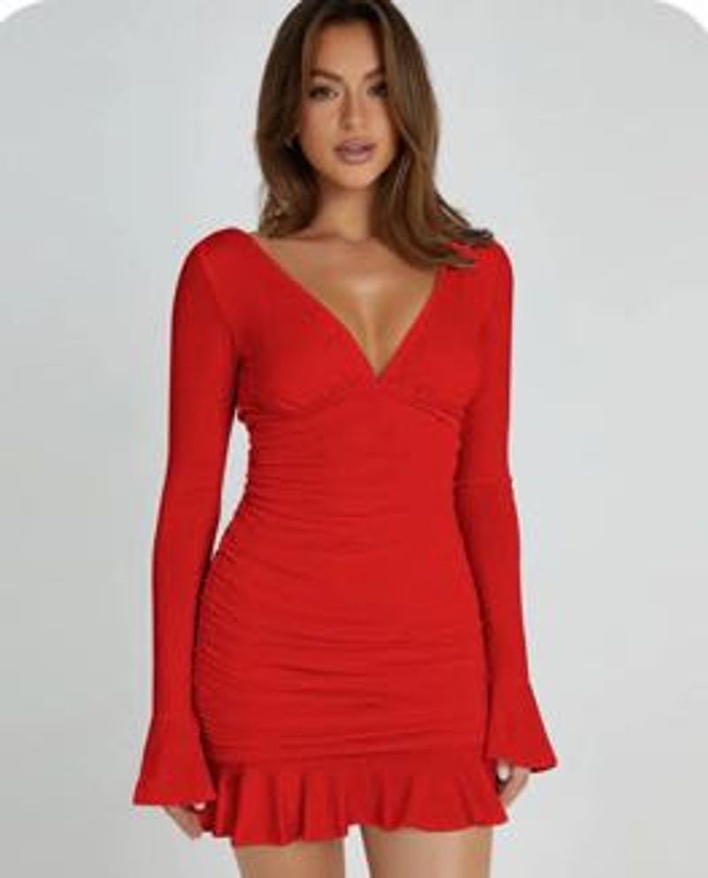 Bell Sleeve Mini Dress