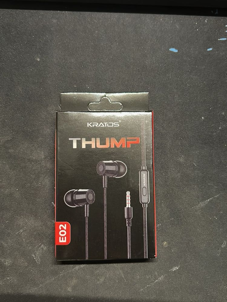 KRATOS THUMP Braded Wired Earphones E02