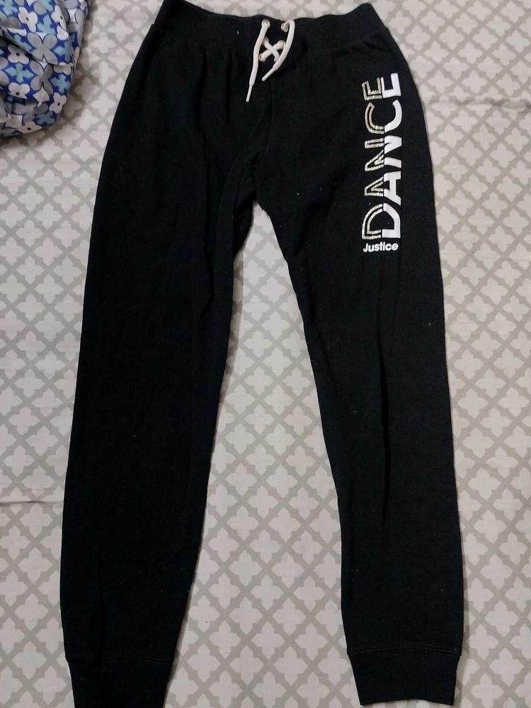 Justice Black Joggers