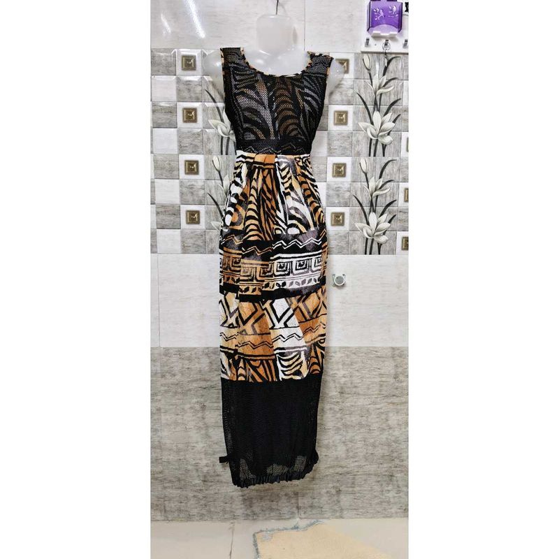 Stylish Animal Print Maxi Dress