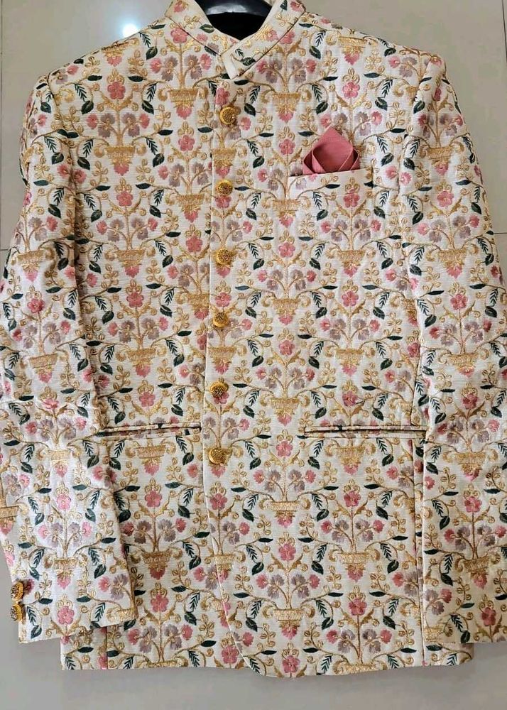 Floral Embroidered Bandhgala Jacket