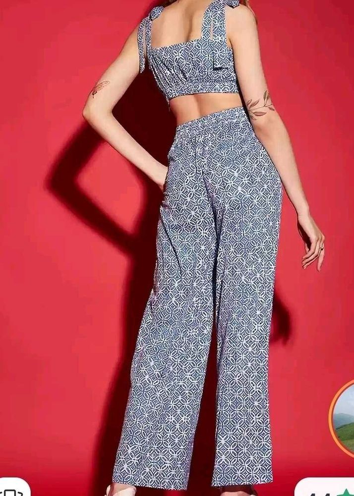 Crop Top &amp; Trouser Coordset