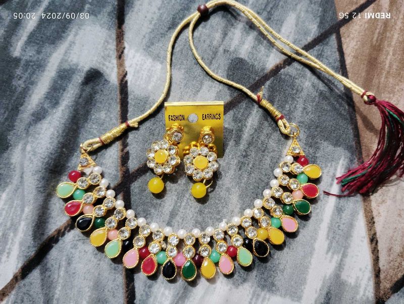 Necklace With Earrings