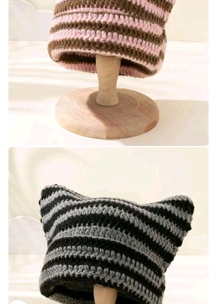 Crochet beanie 2 Pcs