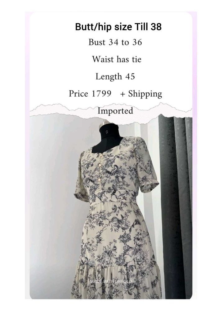 Chic Floral Print Midi Dress