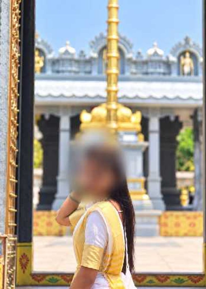 Elegant White and Gold Saree