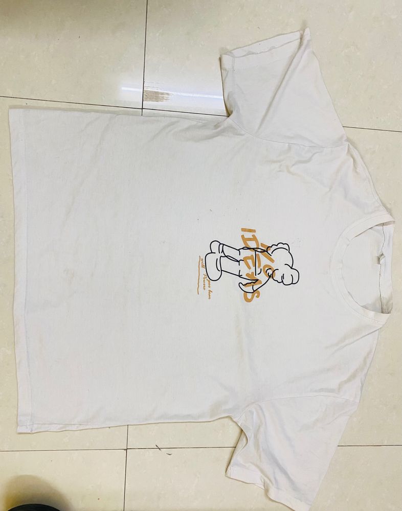 White Oversized T Shirt