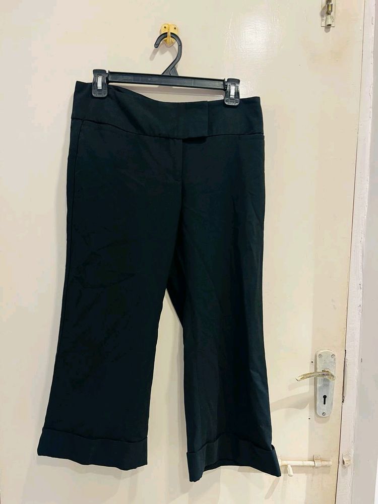 Black Formal Capri Pants