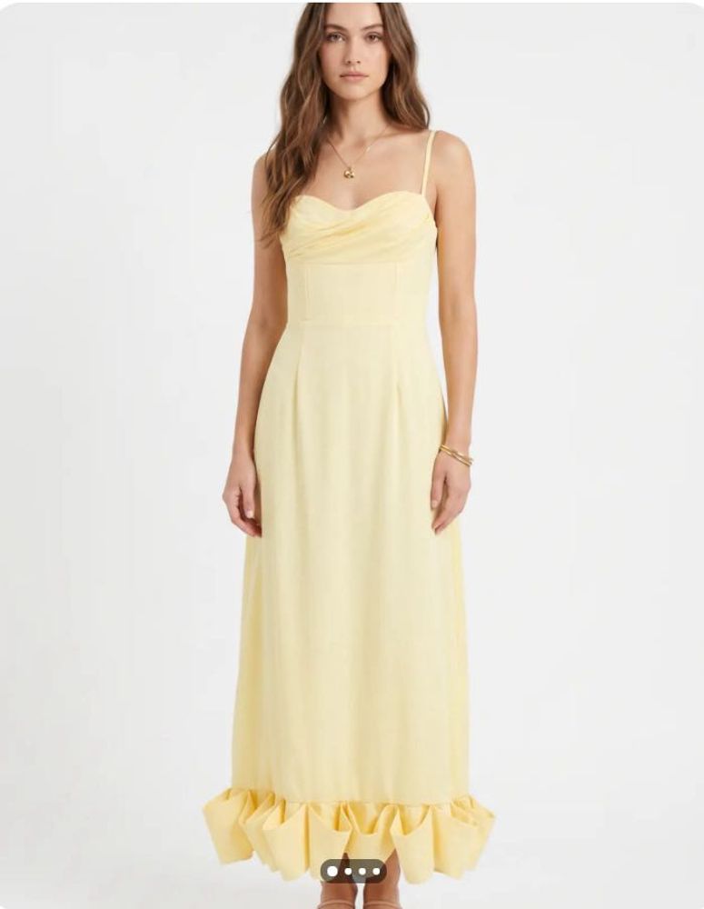 Chic Yellow Maxi Dress