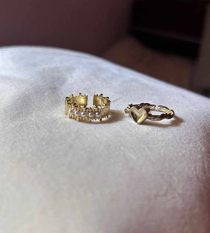 Beautiful Anti- Tarnish Set Of Rings . ✨