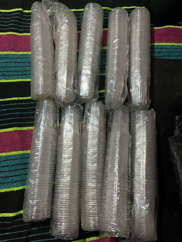 Pack of Plastic Food Containers