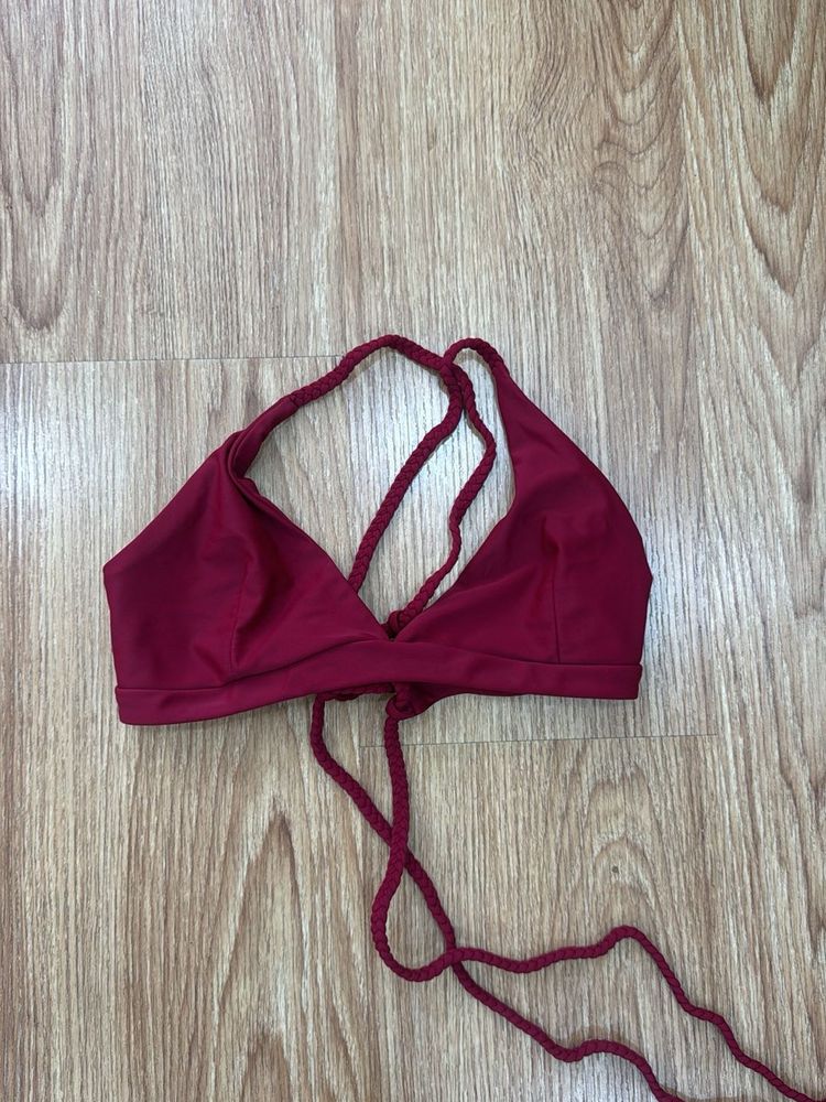 Stylish Maroon Bikini Top