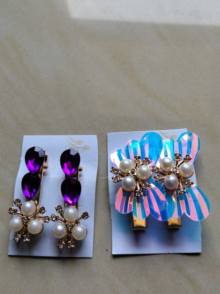 Pearl Hair Clips (Set of 2)