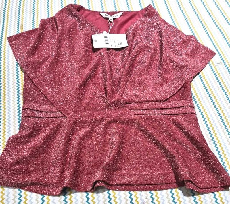 Sparkling Peplum Top