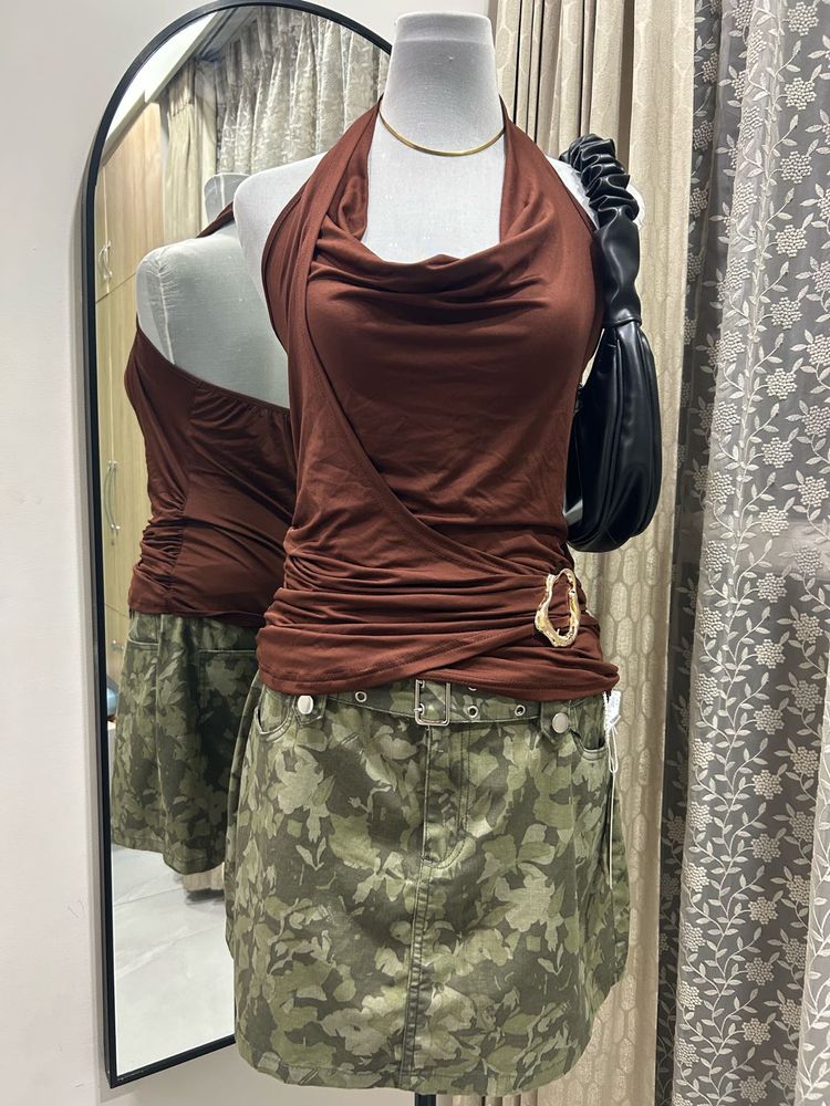 NEWME Cowl Neck Top