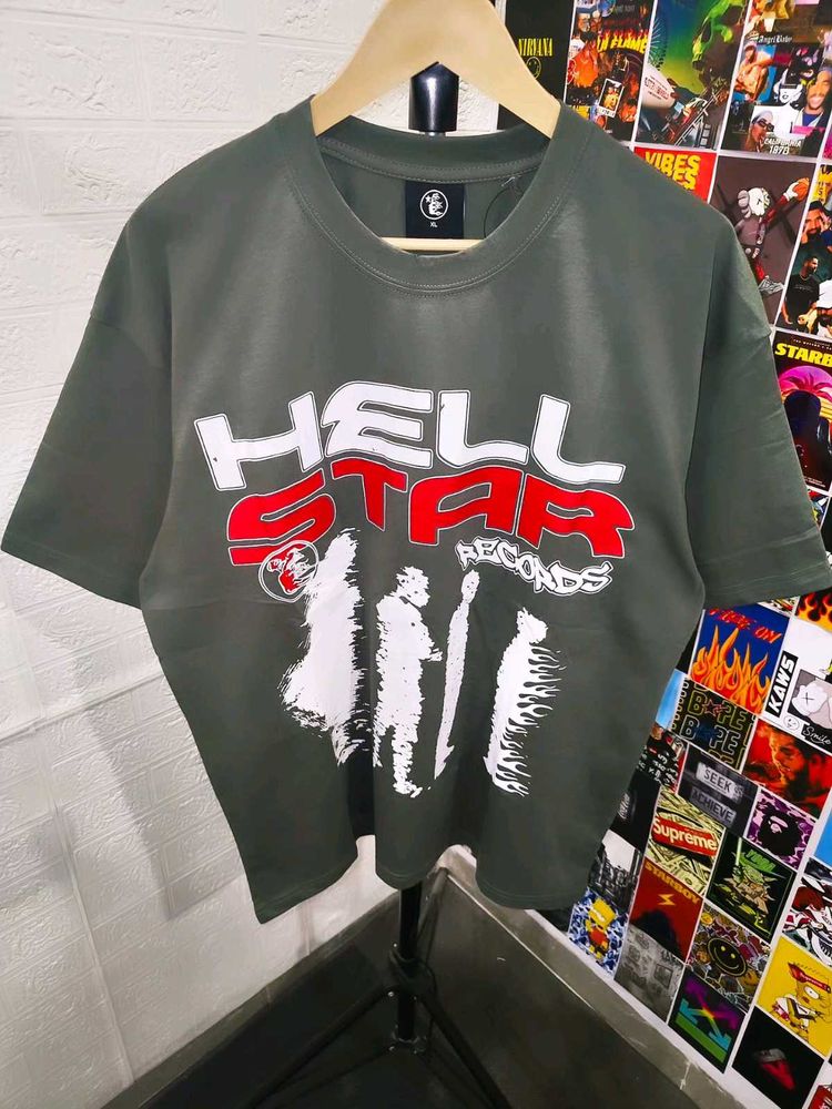 HELLSTAR GRAPHIC PRINTED OVERSIZE TEE ❤️‍🔥👽🔥