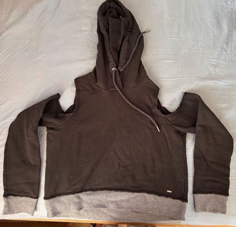 Cold Shoulder Hoodie