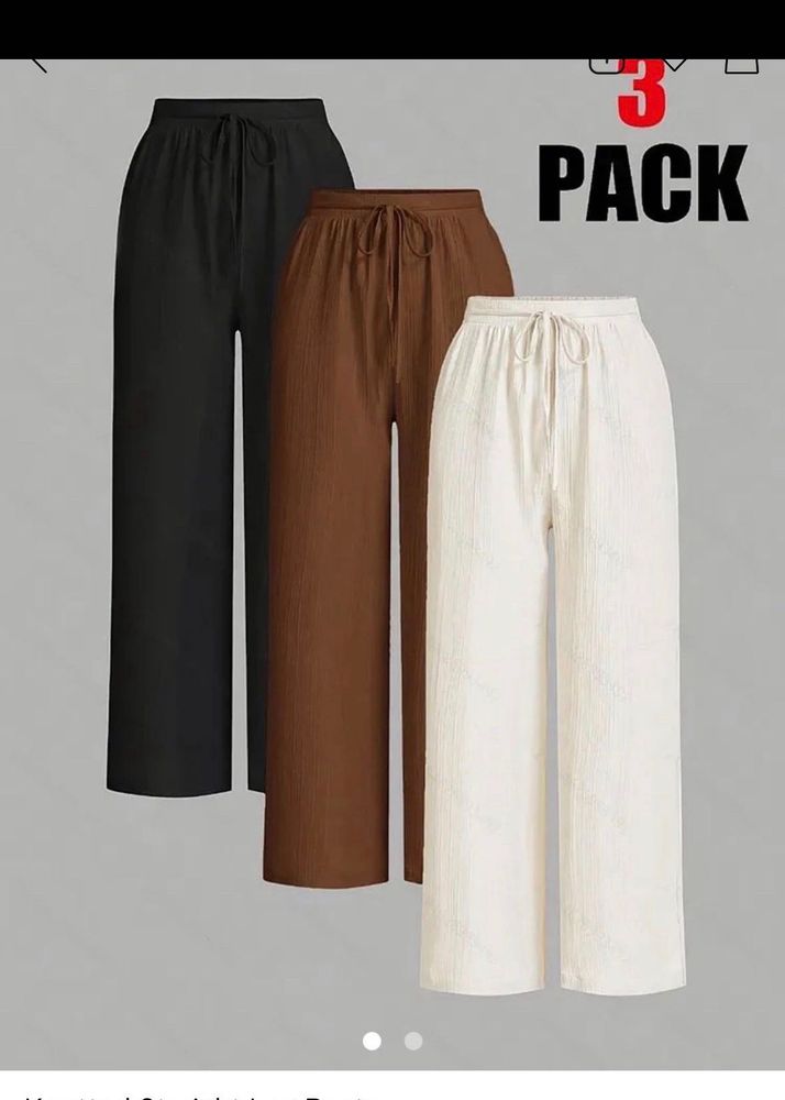 UNUSED 3 Pack Wide Leg Pants