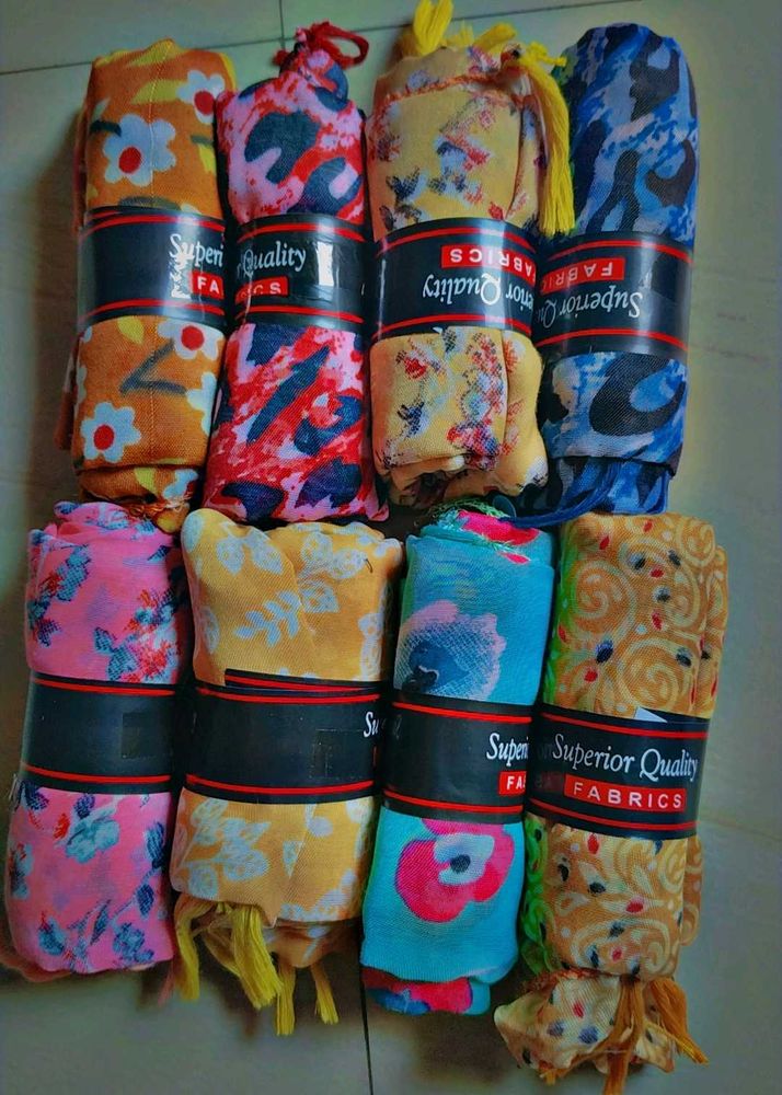 Floral Print Scarves - Superior Quality