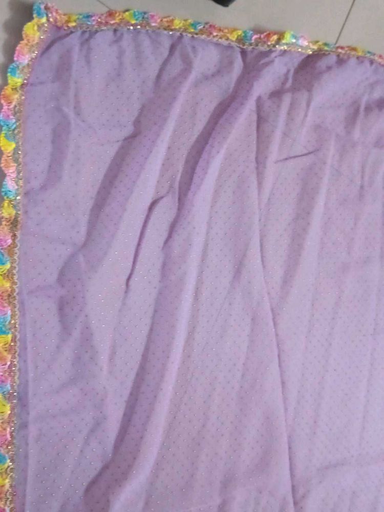 Lavender Colour Sari