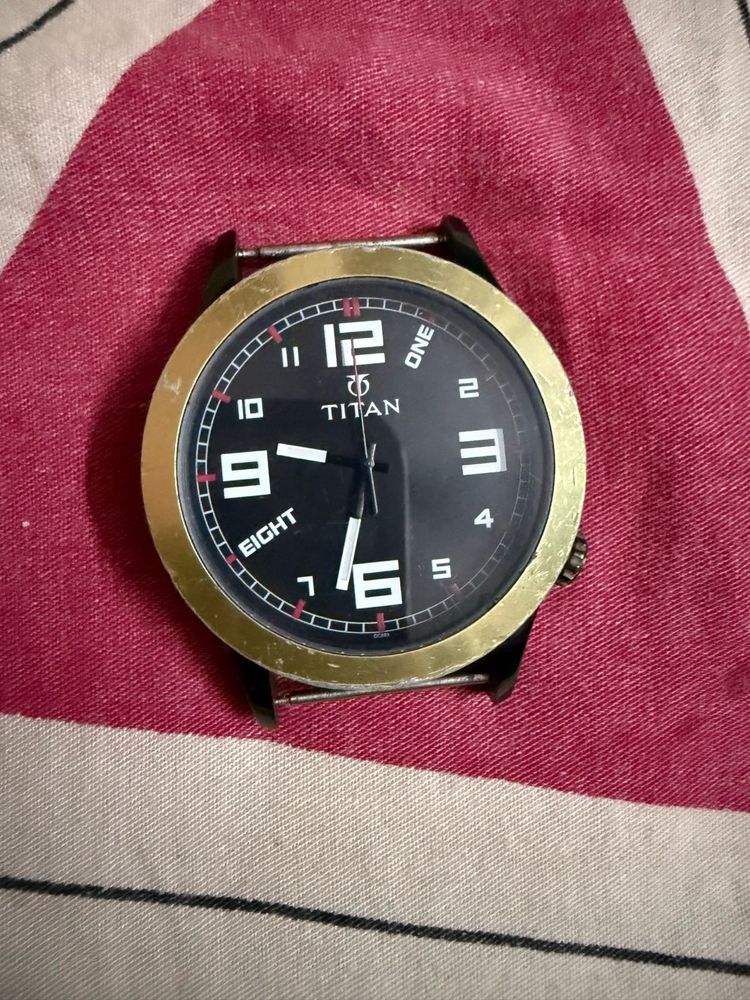 Titan One Stylish Black Dial Watch