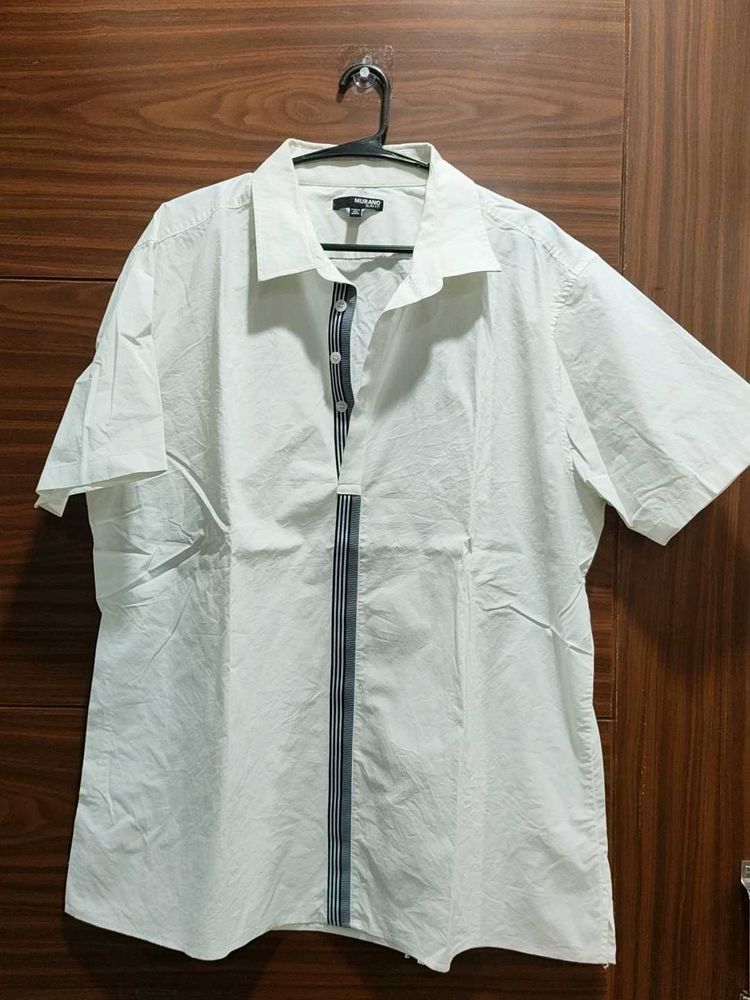 Men's White Short Sleeve Shirt