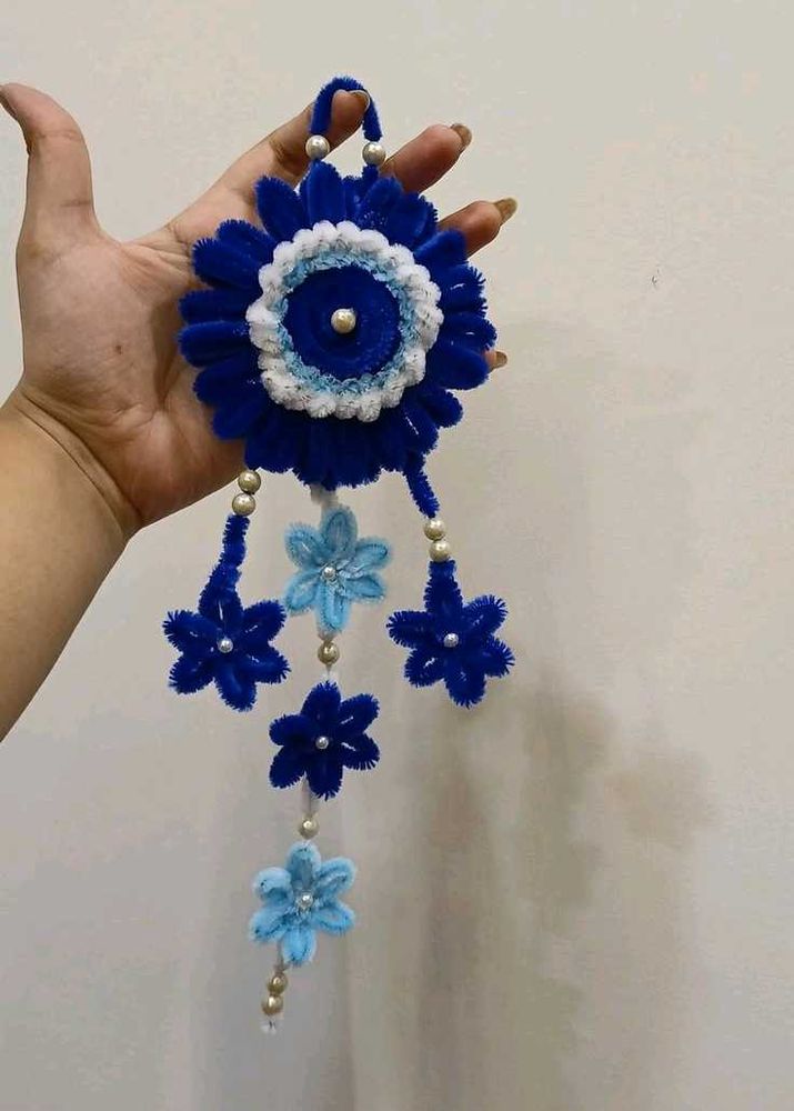 Blue Floral Wall Hanging