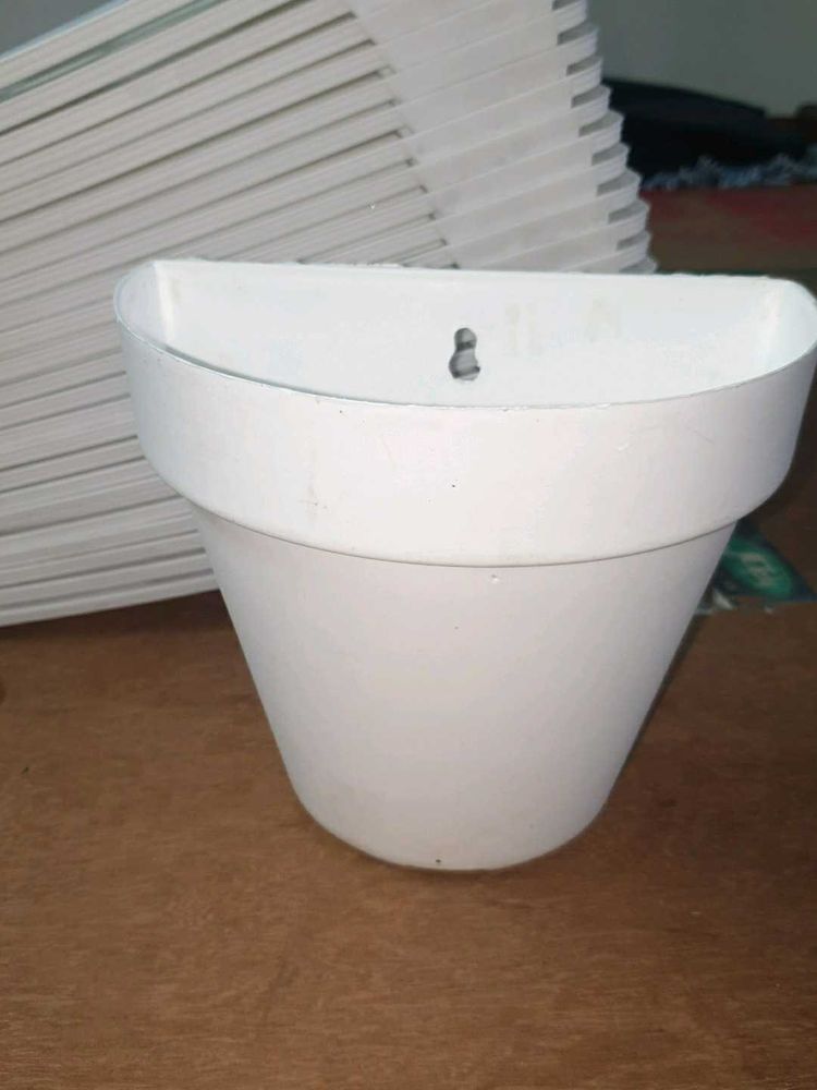 Modern White Wall Planter