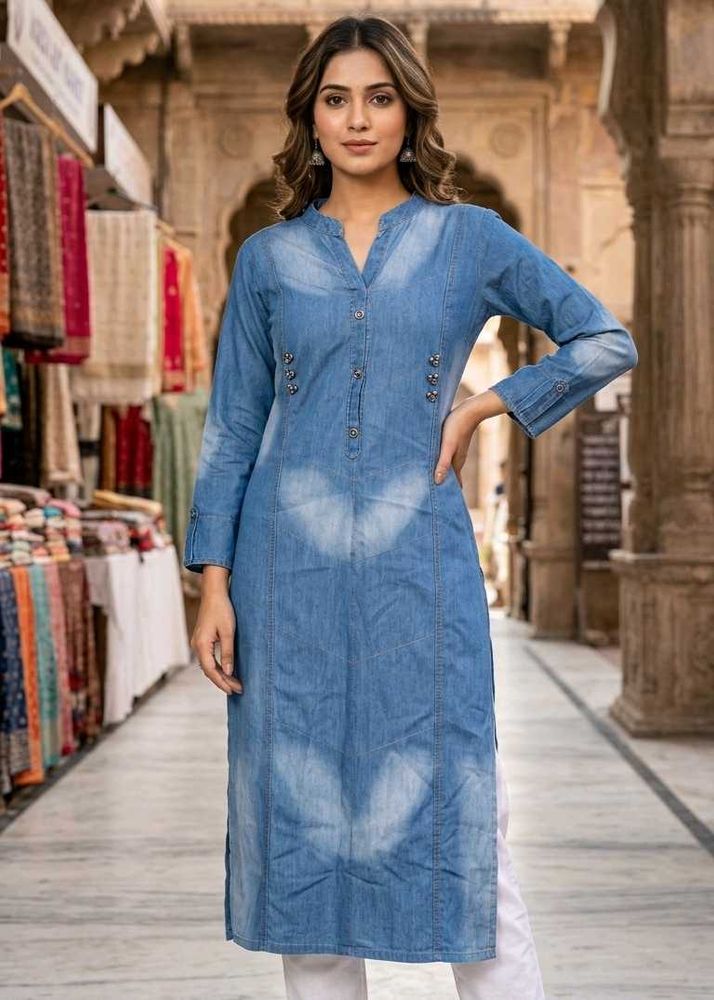 Stylish Denim Kurta