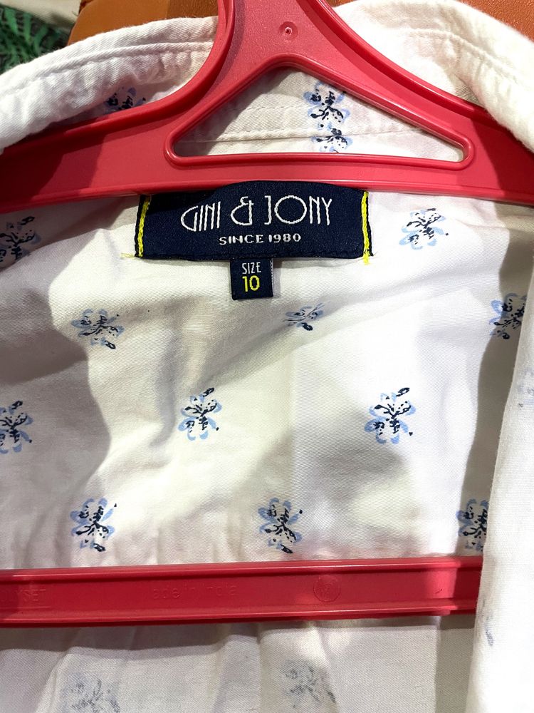 Gini &amp; Jony Brand White Shirt