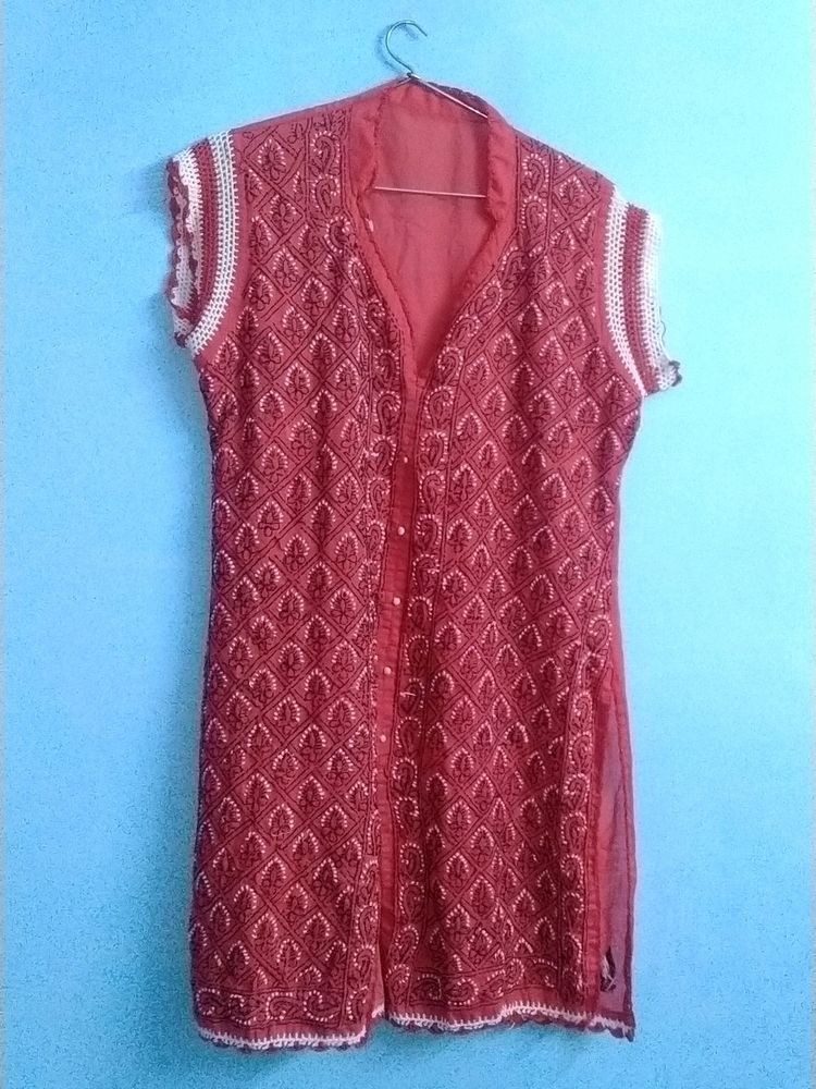 Red Short Kurta
